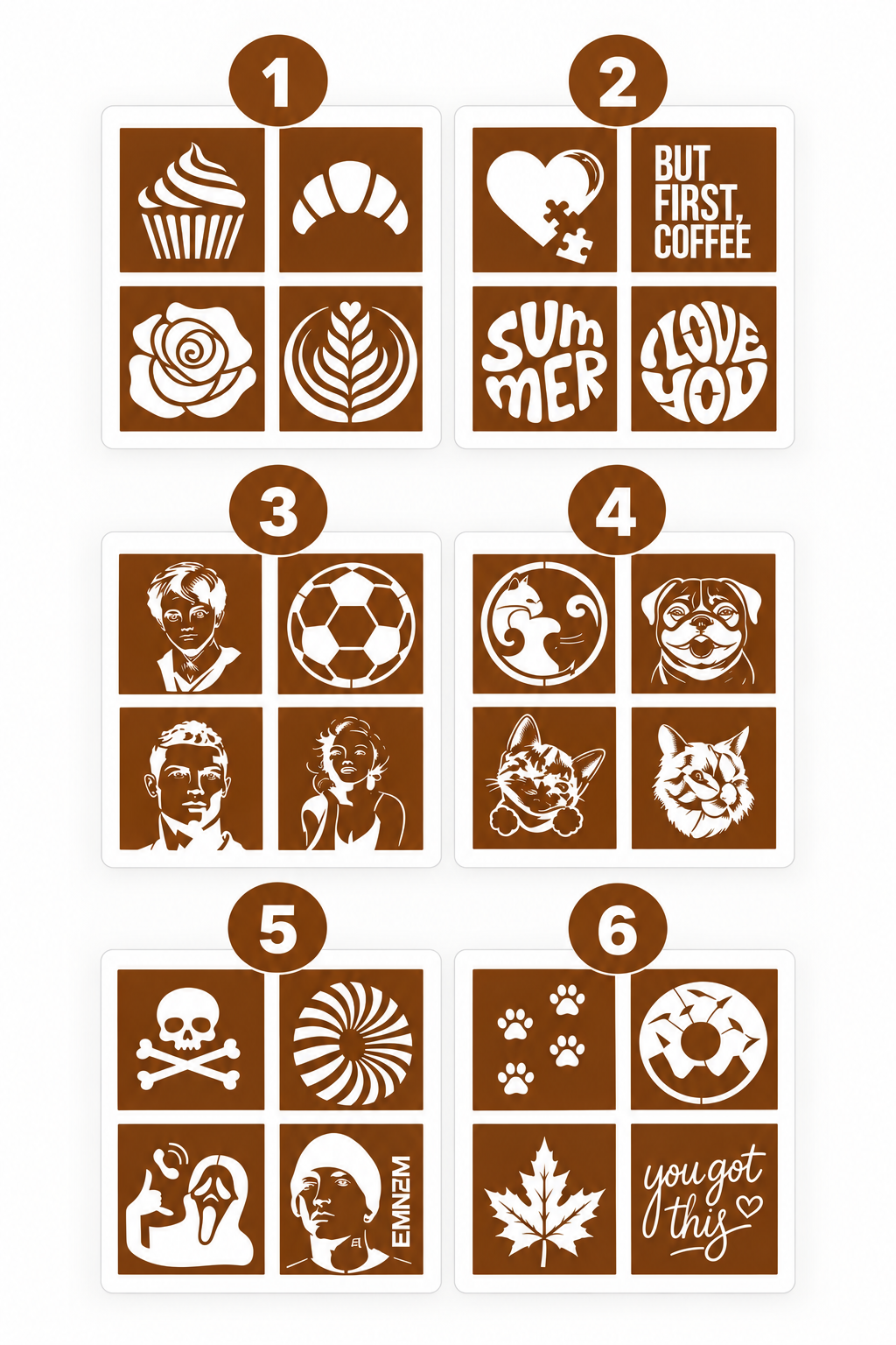 Carte motif Pack complet